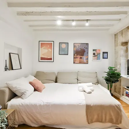 Modern Parisian Retreat Cozy T2 In 02 Париж